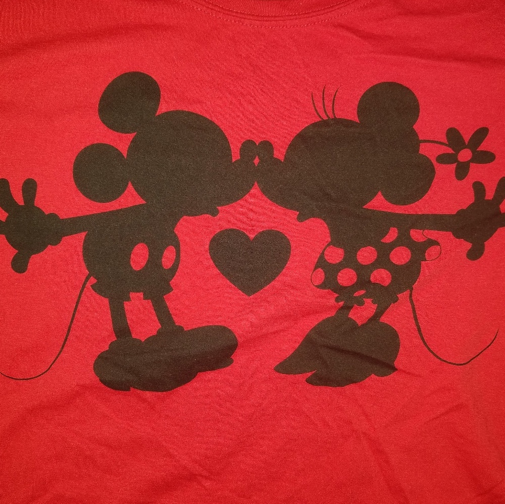 Juniors Disney tee mickey and Minnie XL euc